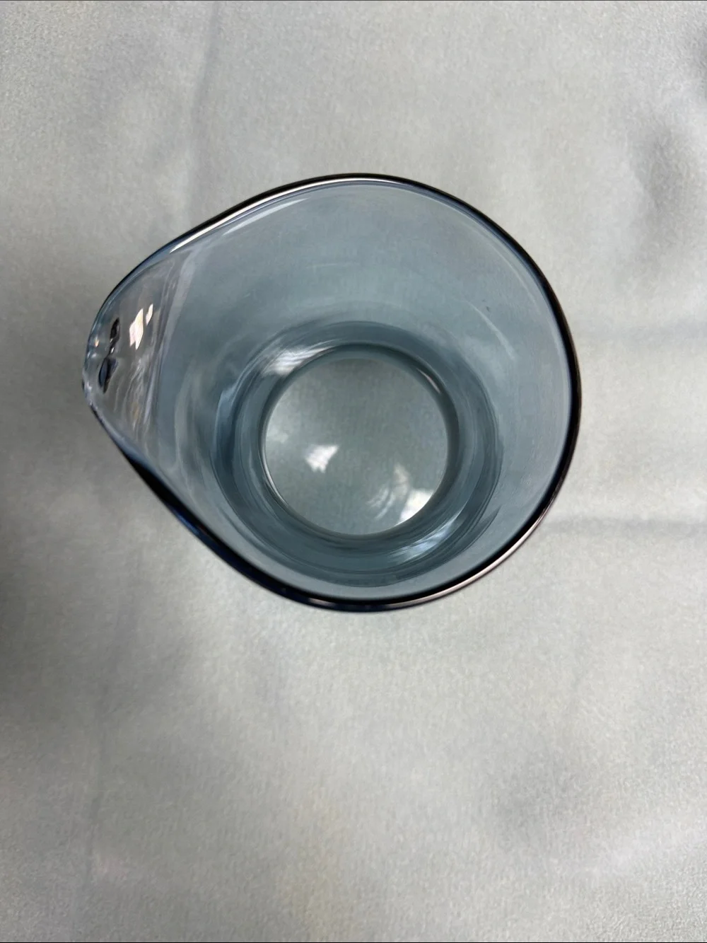 Tarnow Smokey Blue Glass Vase - Poland
